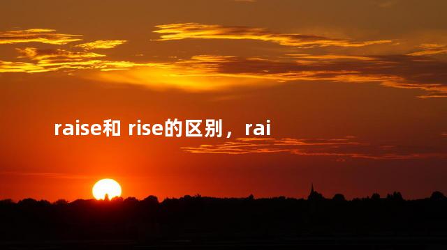 raise和 rise的区别，raise和rise区别读音